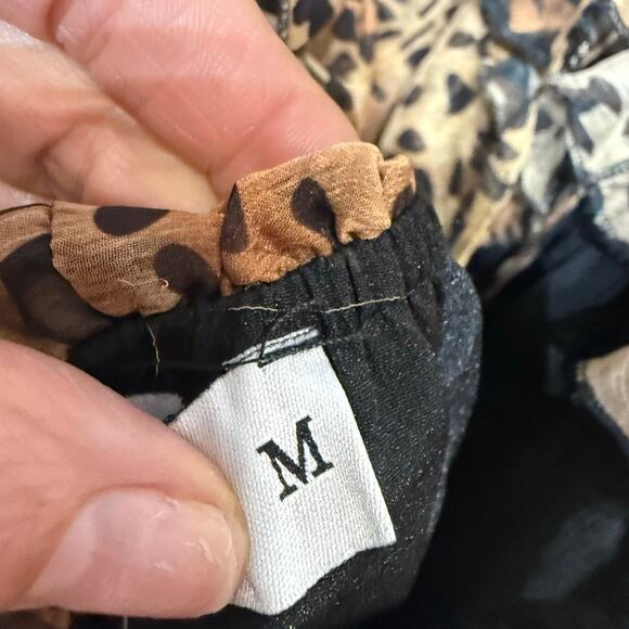 Danity Brown Leopard Print Maxi Dress Sz M - Picture 6 of 13